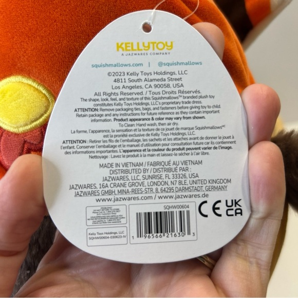 Squishmallows 9" ULANA Turkey Plush NWT- Kellytoy - Picture 6 of 8